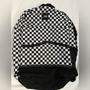 Vans Black and White Checkered Backpack